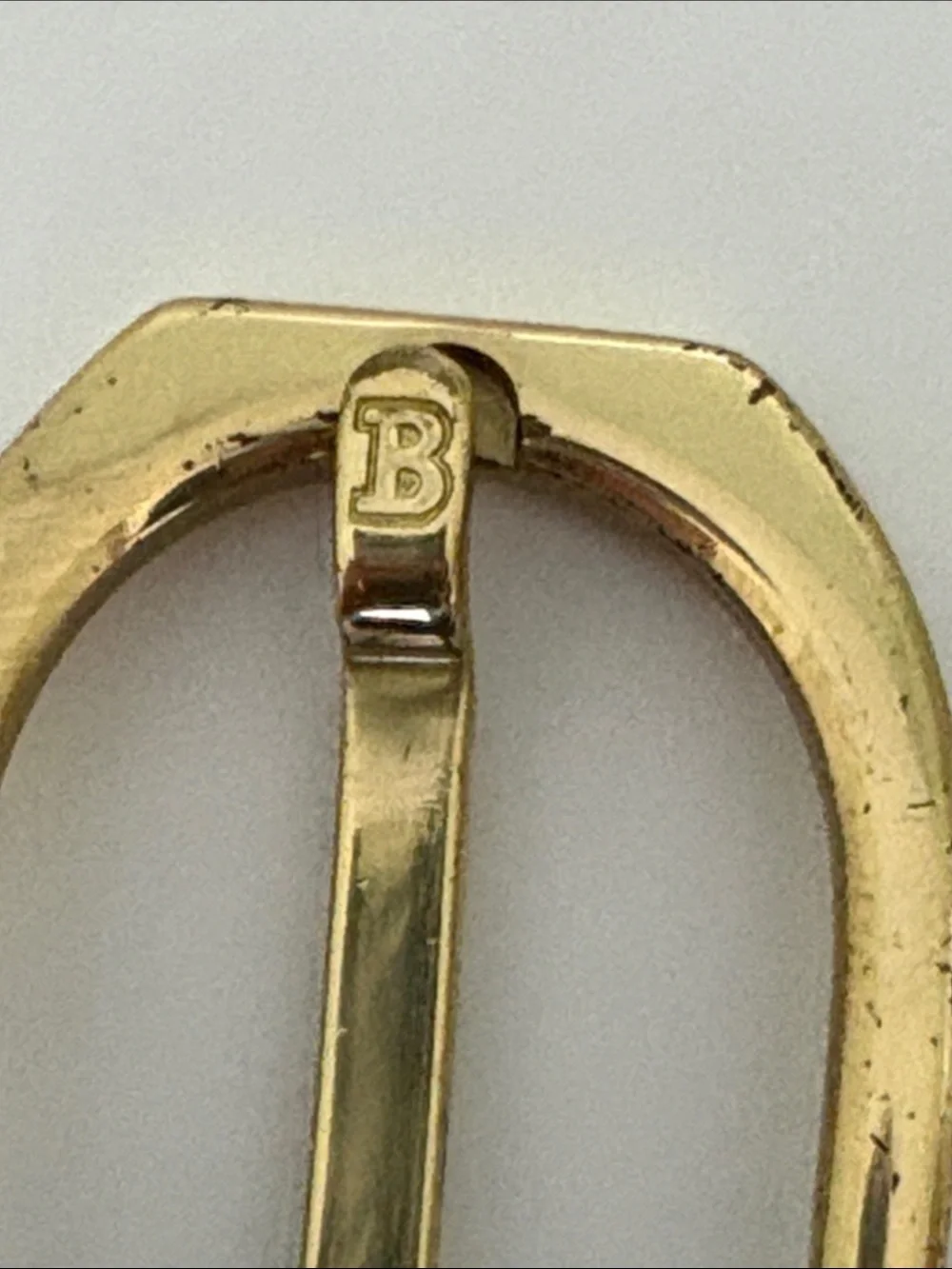 VTG Bally Woven Leather Black Belt gold Brass Buckle Hardware Sz 30” 75 cm